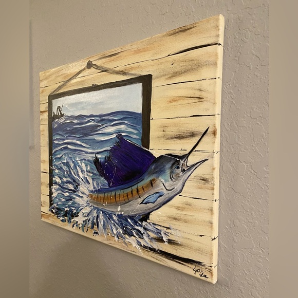 Original Sailfish Painting - Picture 6 of 7